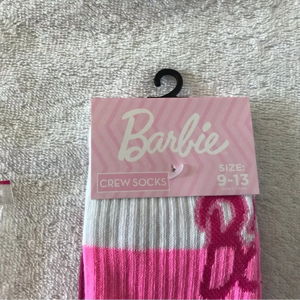 NWT Barbie crew socks size 9-13